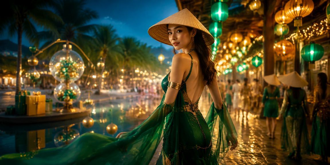 Người bán xổ số tại Hà Nội với nón lá truyền thống, thể hiện văn hóa cá cược dân gian Việt Nam